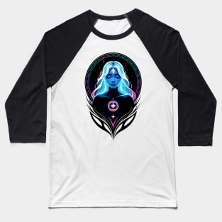 Meditation Girl 01 Baseball T-Shirt